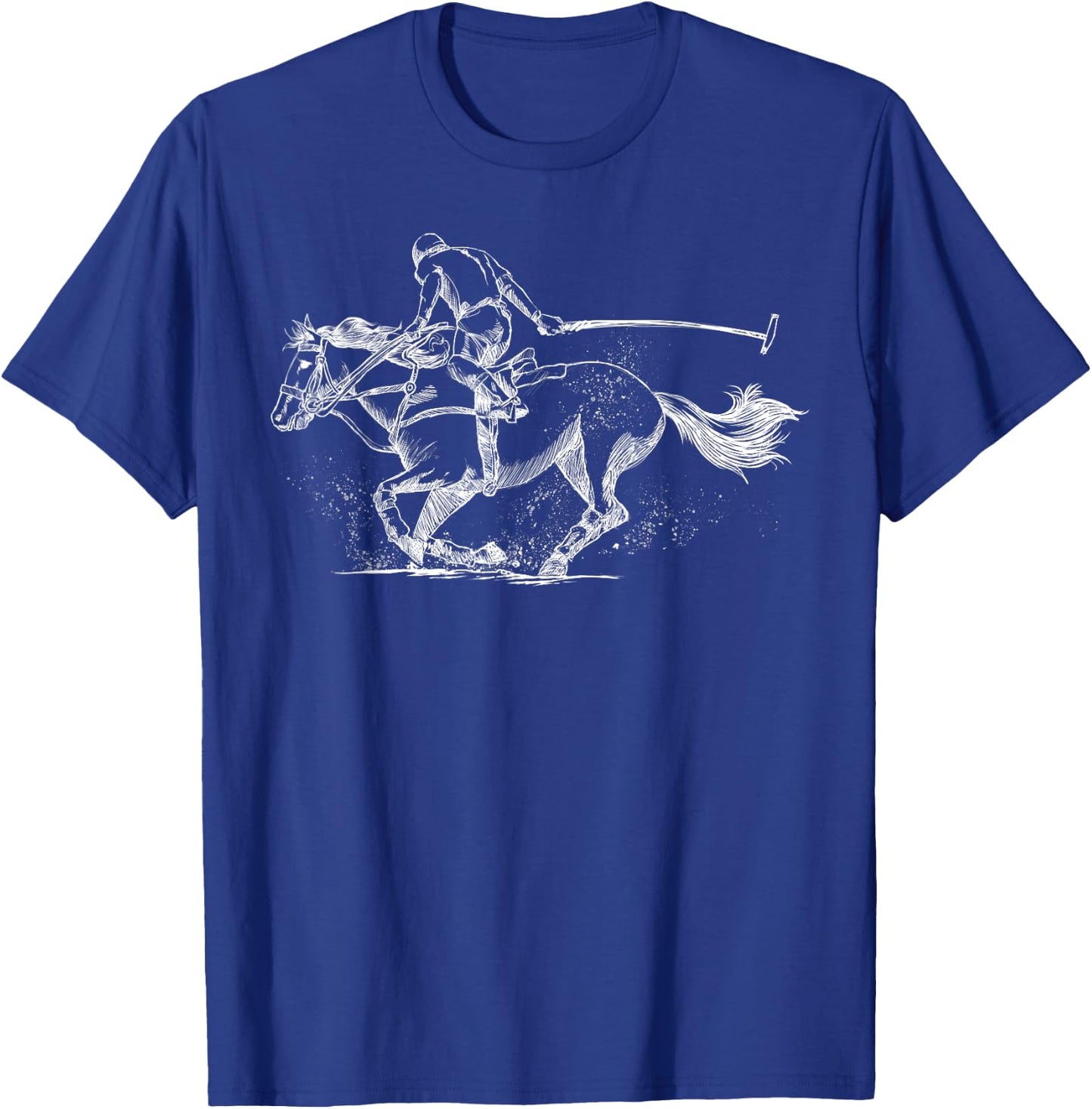 Funny Polo Player Horse Equestrian Sports Gift Women T-Shirt - T-Shirt | Royal