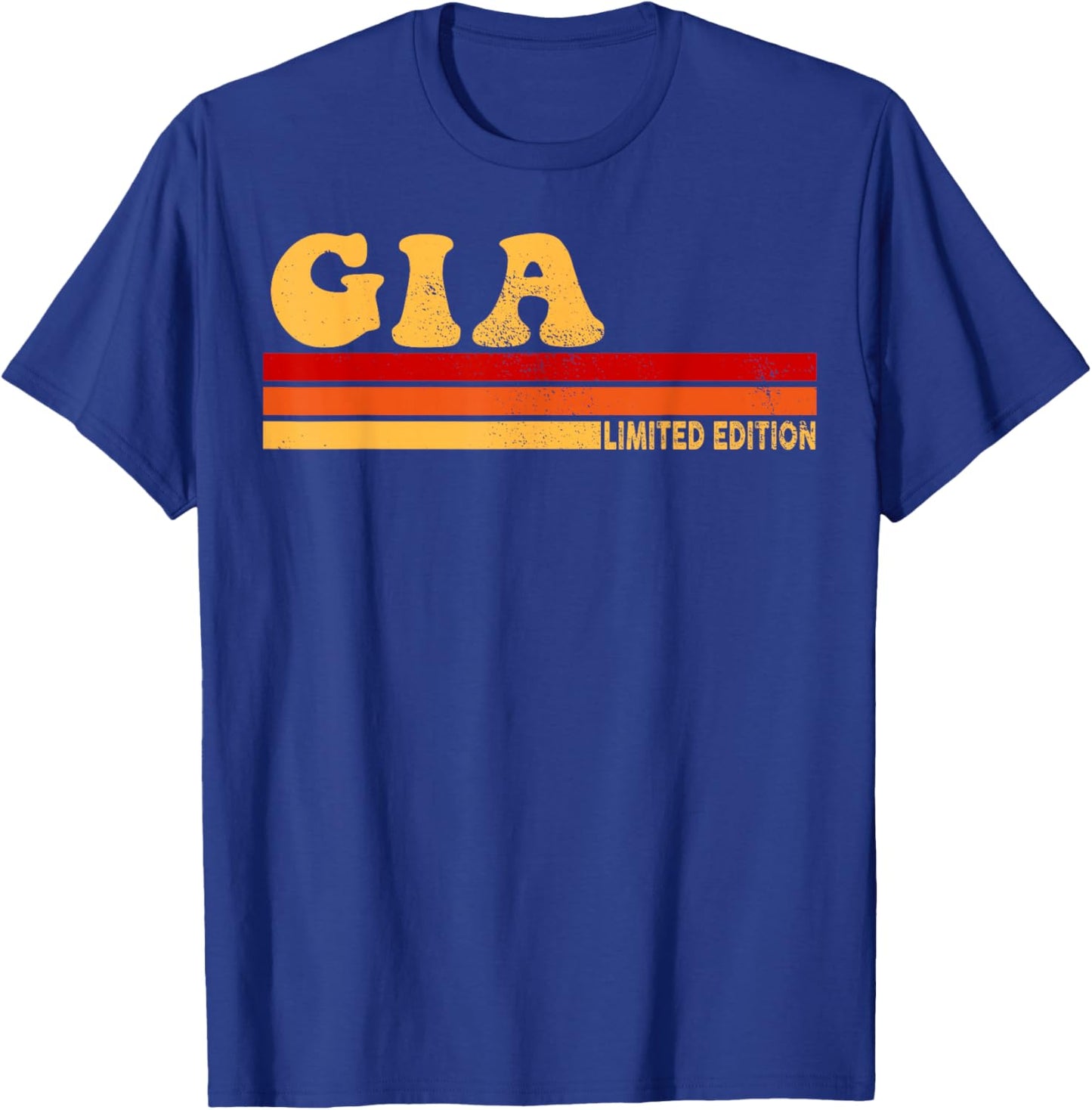 GIA Name Personalized Cute Idea Women Vintage GIA T-Shirt - T-Shirt | Royal
