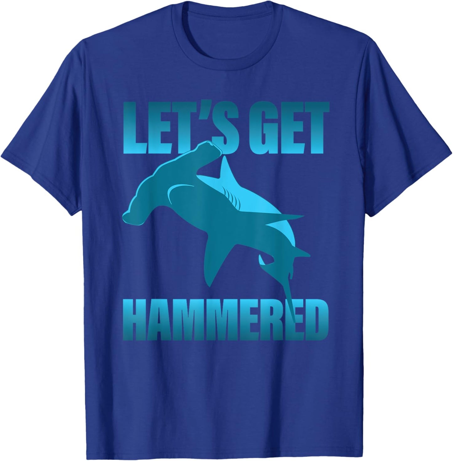 Funny Deep Sea Diving - Boat Dive Hammerhead Shark T-Shirt - T-Shirt | Royal