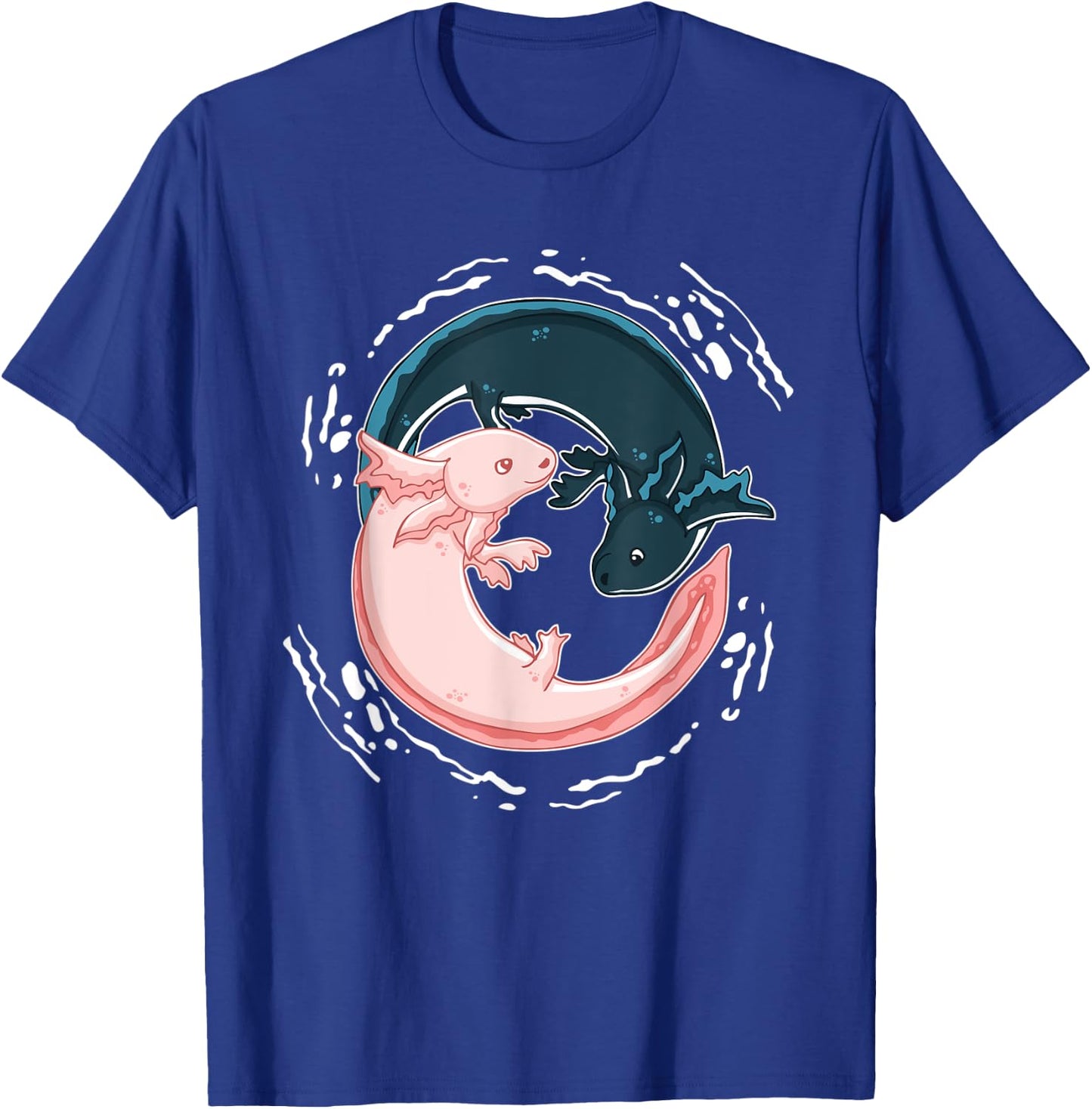 Yin Yang Axolotls Zen Axolotl Meditation Yoga Shirt T-Shirt - T-Shirt | Royal