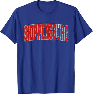 SHIPPENSBURG PA PENNSYLVANIA Varsity Style USA Vintage Sport T-Shirt - T-Shirt | Royal
