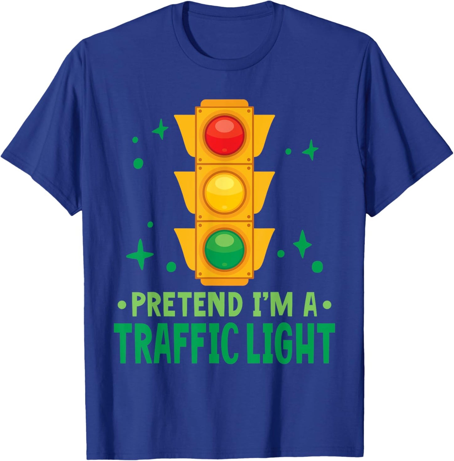 Traffic Lights Halloween Pretend I'm A Traffic Light T-Shirt - T-Shirt | Royal