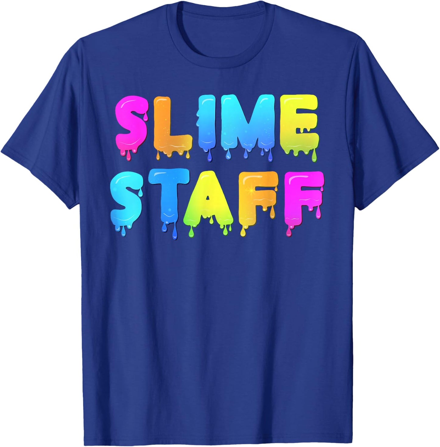 Slime Staff Shirt - Slime Party Shirts - Slime Birthday T-Shirt - T-Shirt | Royal