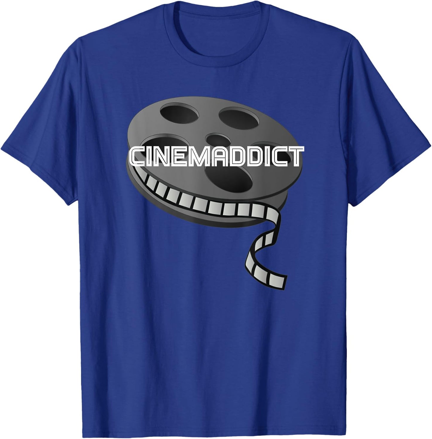 Cinemaddict Cinema Addict Movie Film Buff T-Shirt - T-Shirt | Royal