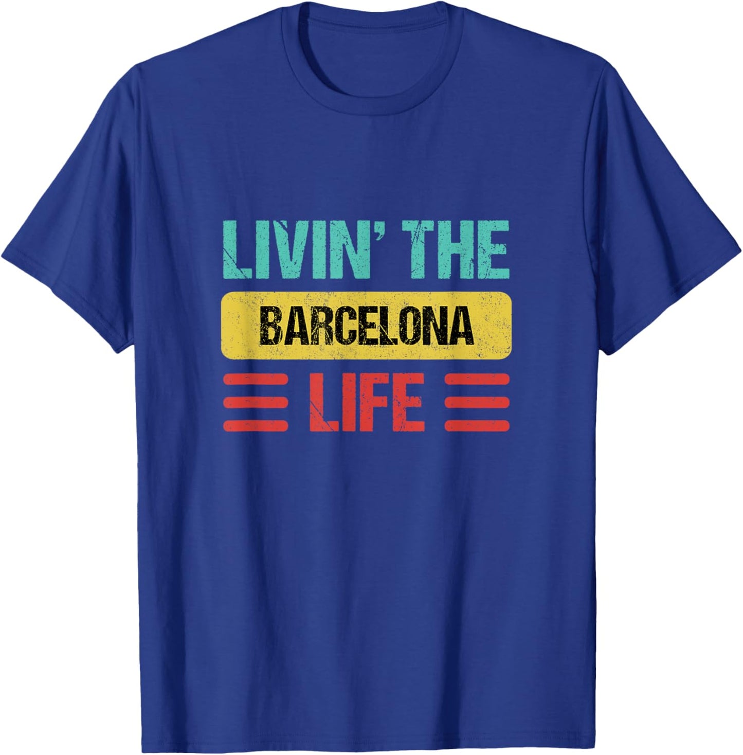 Barcelona Spain T-Shirt - T-Shirt | Royal