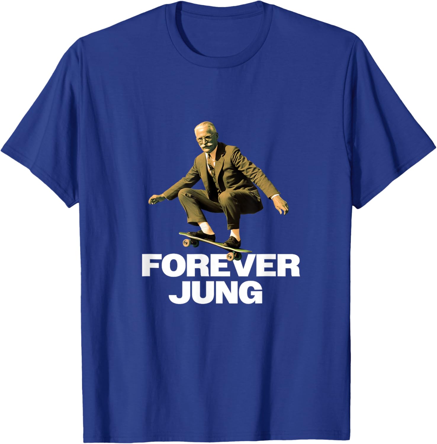 Forever Jung - Funny Psychoanalyst Design T-Shirt - T-Shirt | Royal