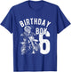 Kids 6 years old kid - Birthday boy - Dirt bike - Motorcycle T-Shirt - T-Shirt | Royal