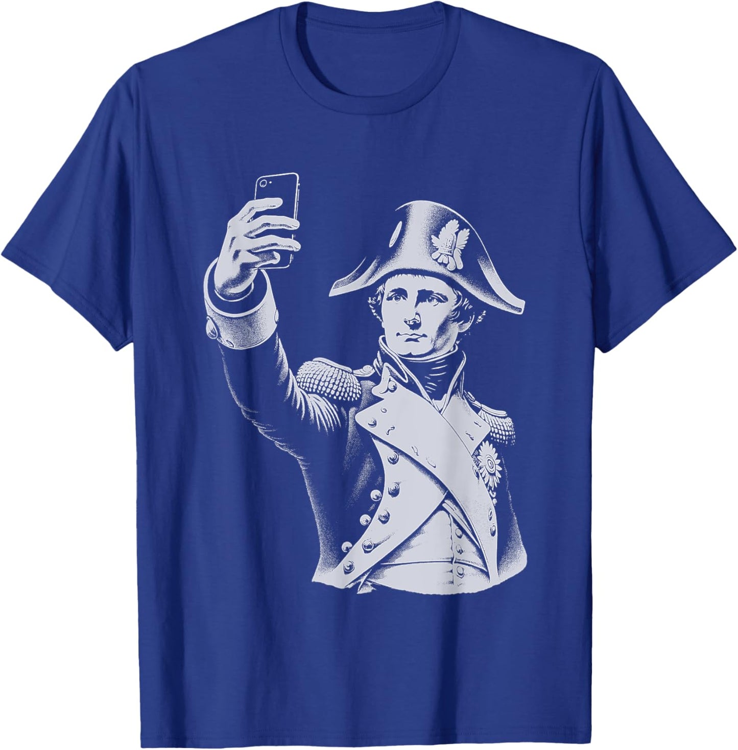 Funny Napoleon Bonaparte Taking a Selfie T-Shirt - T-Shirt | Royal