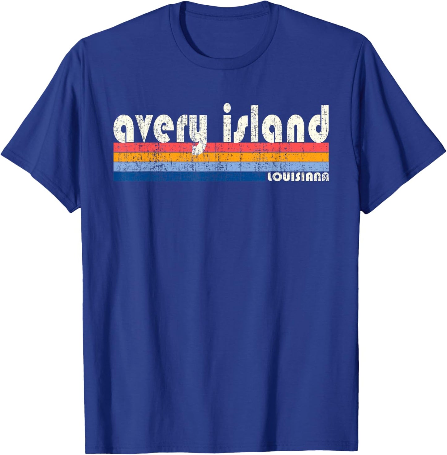 Vintage 70s 80s Style Avery Island LA T-Shirt - T-Shirt | Royal