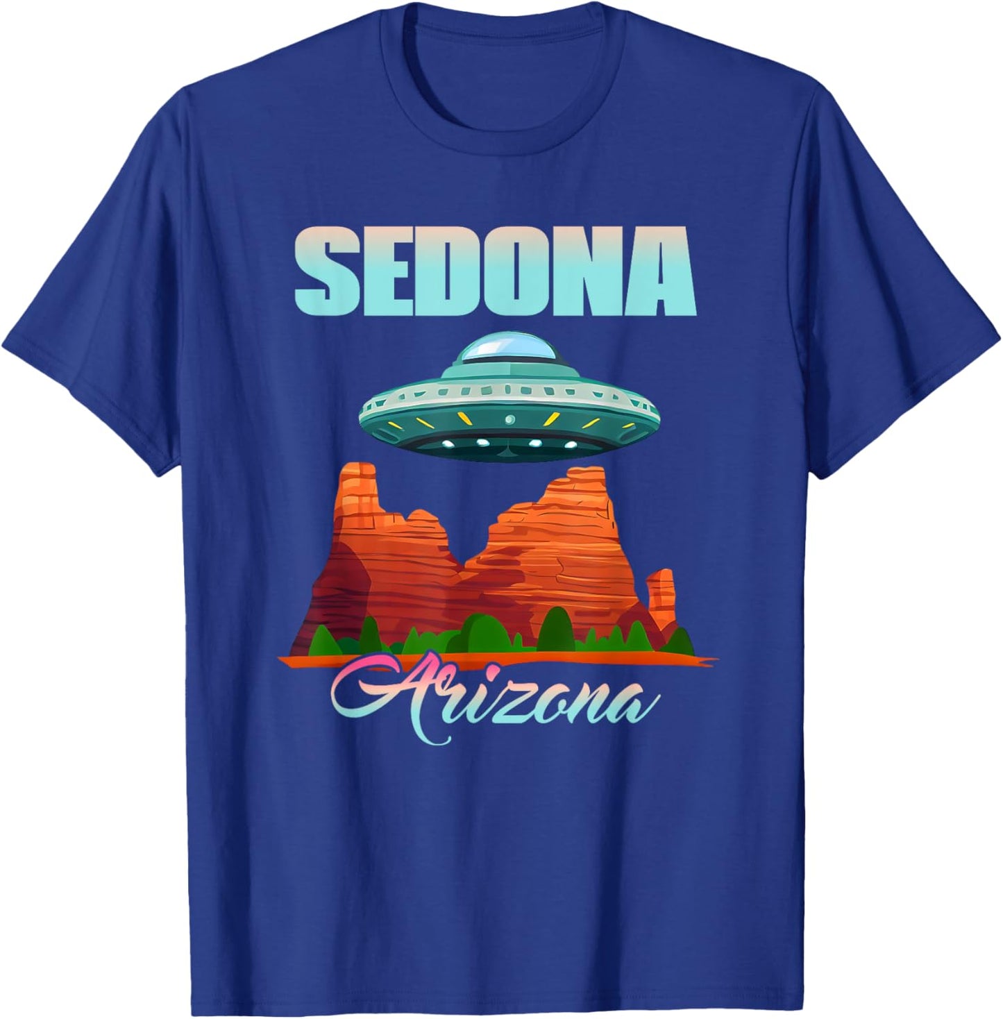 Mystical Sedona UFO in Sedona Arizona T-Shirt - T-Shirt | Royal