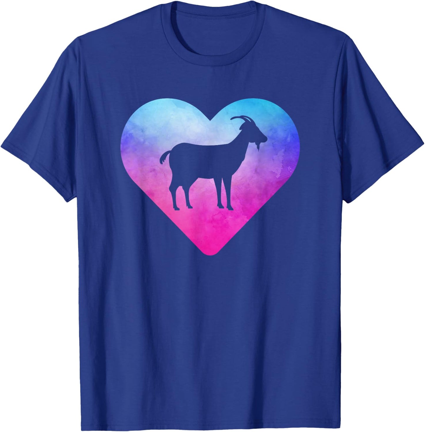 Women or Girls Goat T-Shirt - T-Shirt | Royal