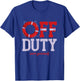 Off Duty Save Yourself | Lifeguards Life Ring | Swimming T-Shirt - T-Shirt | Royal