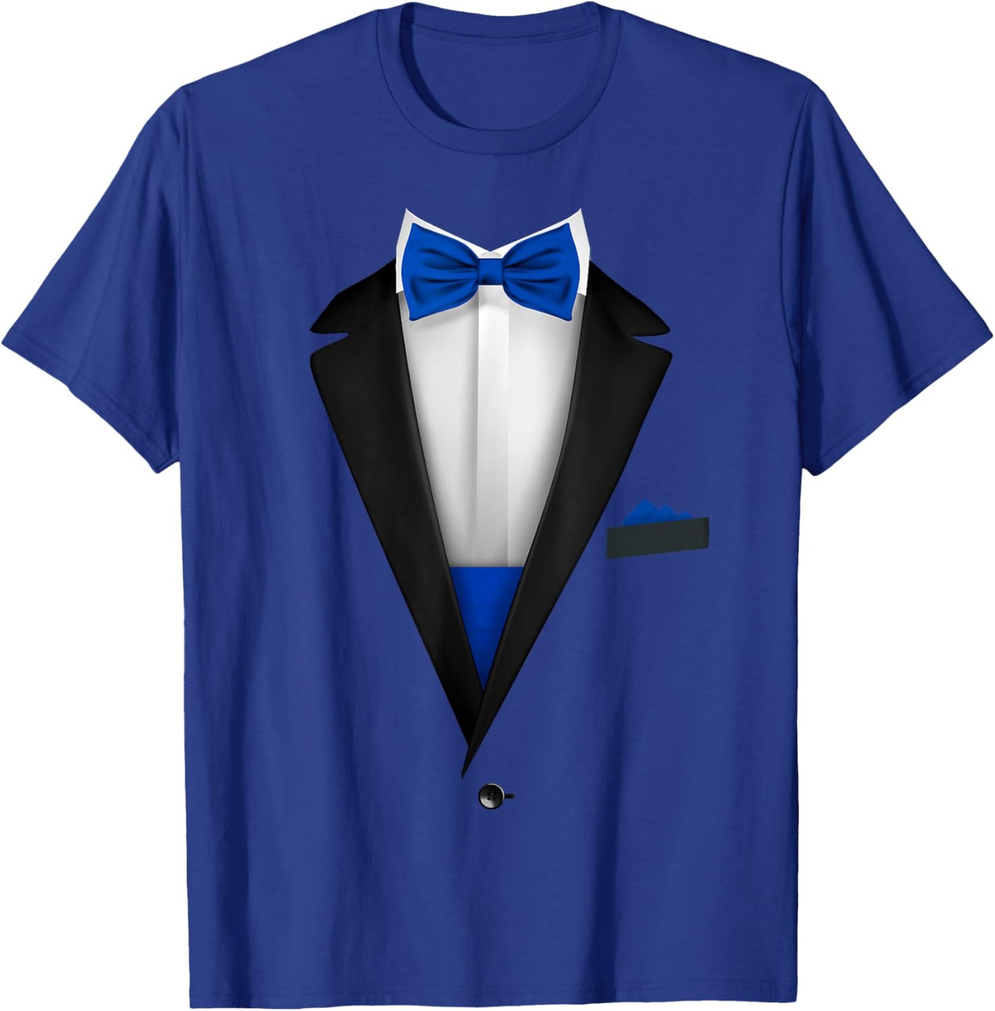 Tuxedo with Bowtie For Funny Wedding And Special Occasions T-Shirt - T-Shirt | Royal