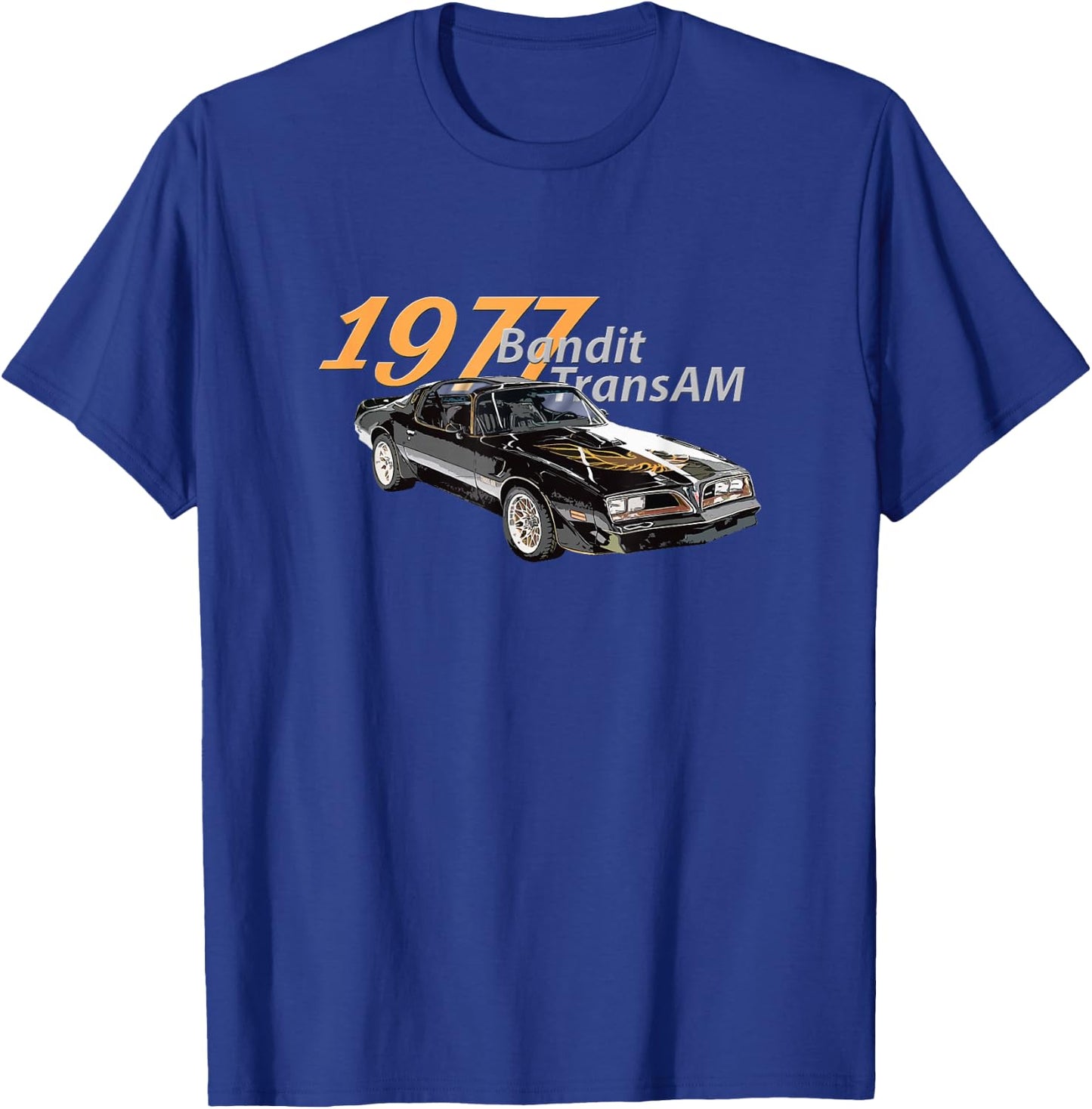 Vintage 1977 Bandit Trans AM - Muscle Cars, 1970s T-Shirt - T-Shirt | Royal