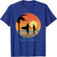 Skeet Surfing Top Secret Vintage Sunset Beach Women T-Shirt - T-Shirt | Royal