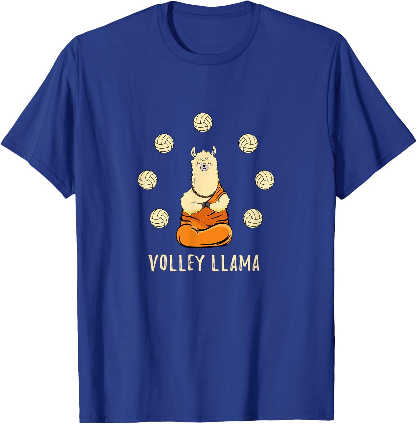 Volley Llama Lover Cute Volleyball Team For Girls T-Shirt - T-Shirt | Royal