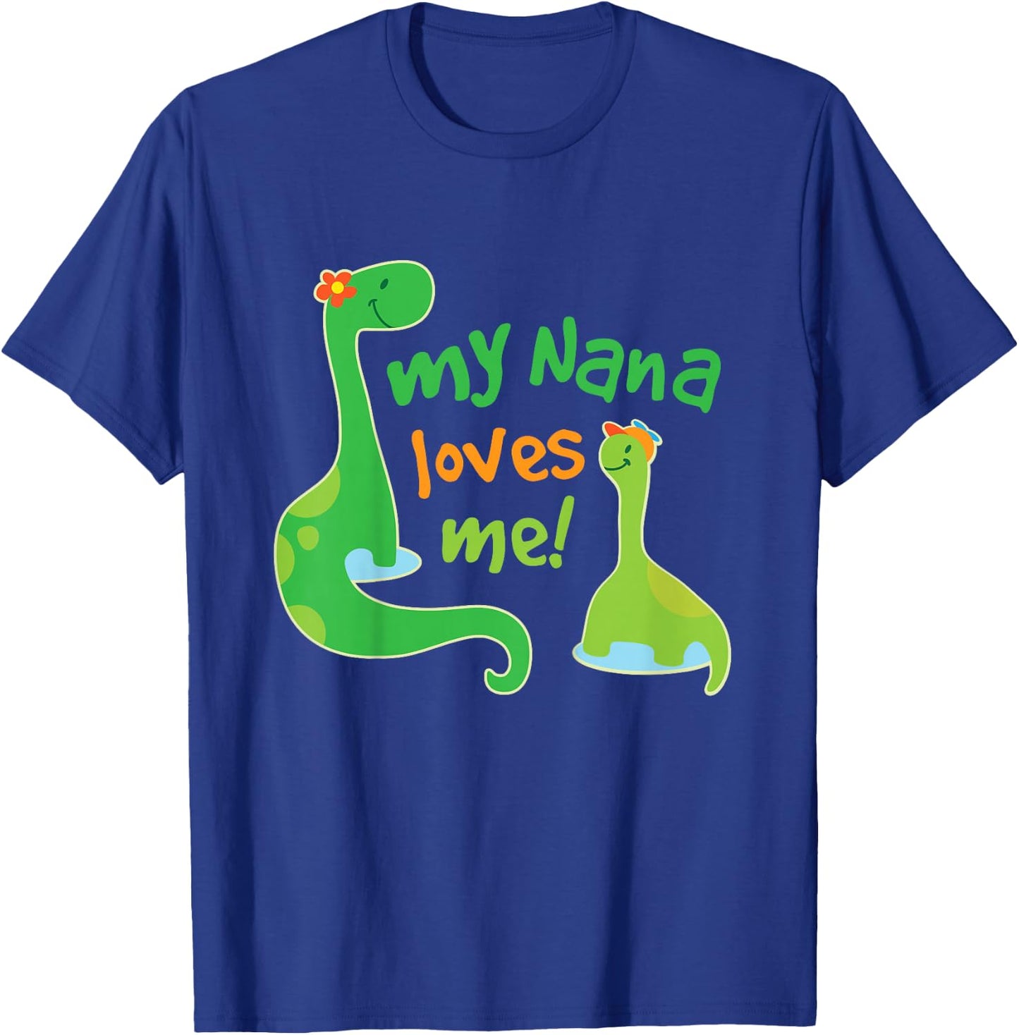 Kids Nana Loves Me Grandson T-Shirt - T-Shirt | Royal