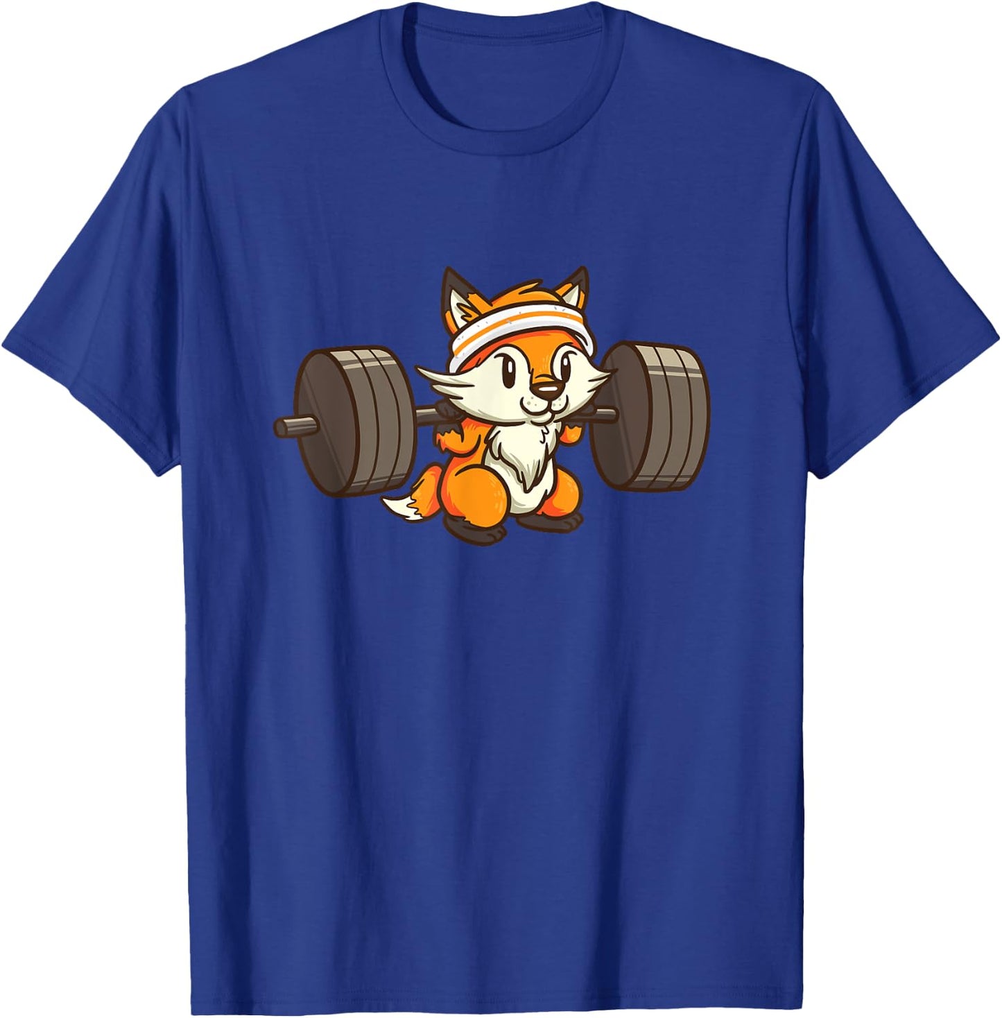 Fox Deadlift Powerlifting Weightlifting Gym Lovers Gift T-Shirt - T-Shirt | Royal