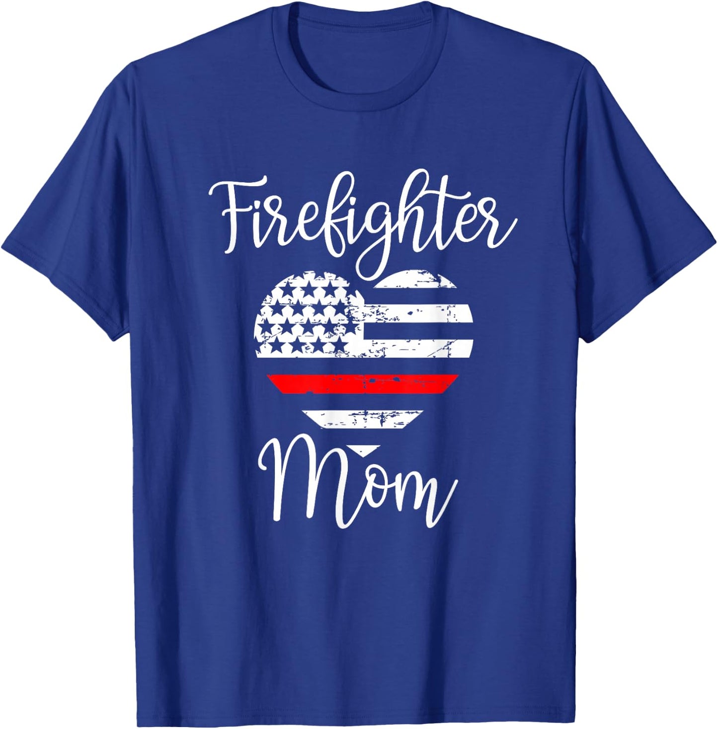 Firefighter Mom Son Firefighter Family Support Gift T-Shirt - T-Shirt | Royal