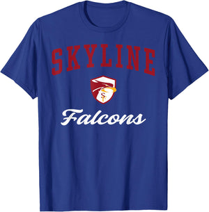 Skyline High School Falcons C3 T-Shirt - T-Shirt | Royal