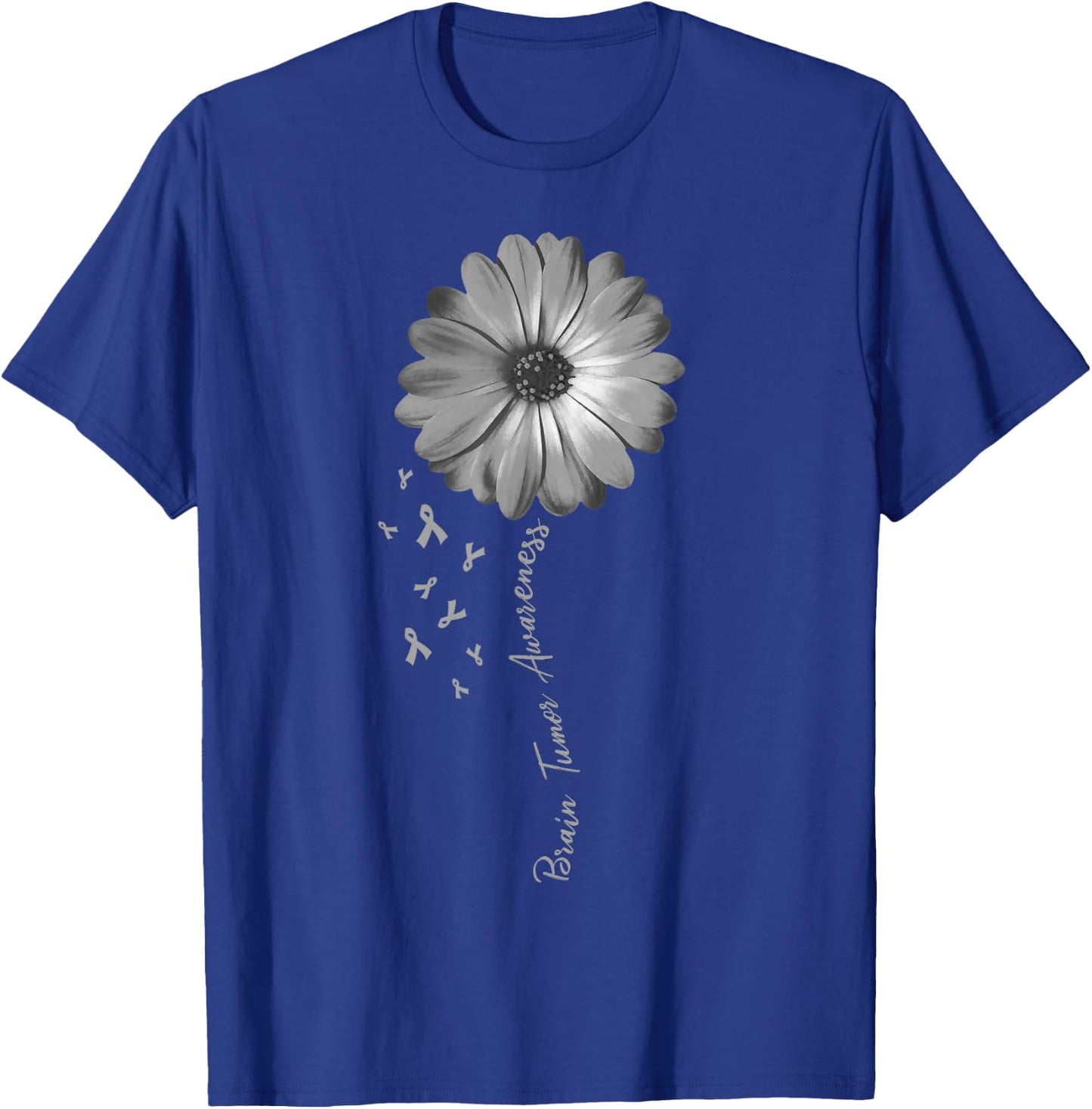 Daisy Flower Brain Tumor Awareness Gifts T-Shirt - T-Shirt | Royal