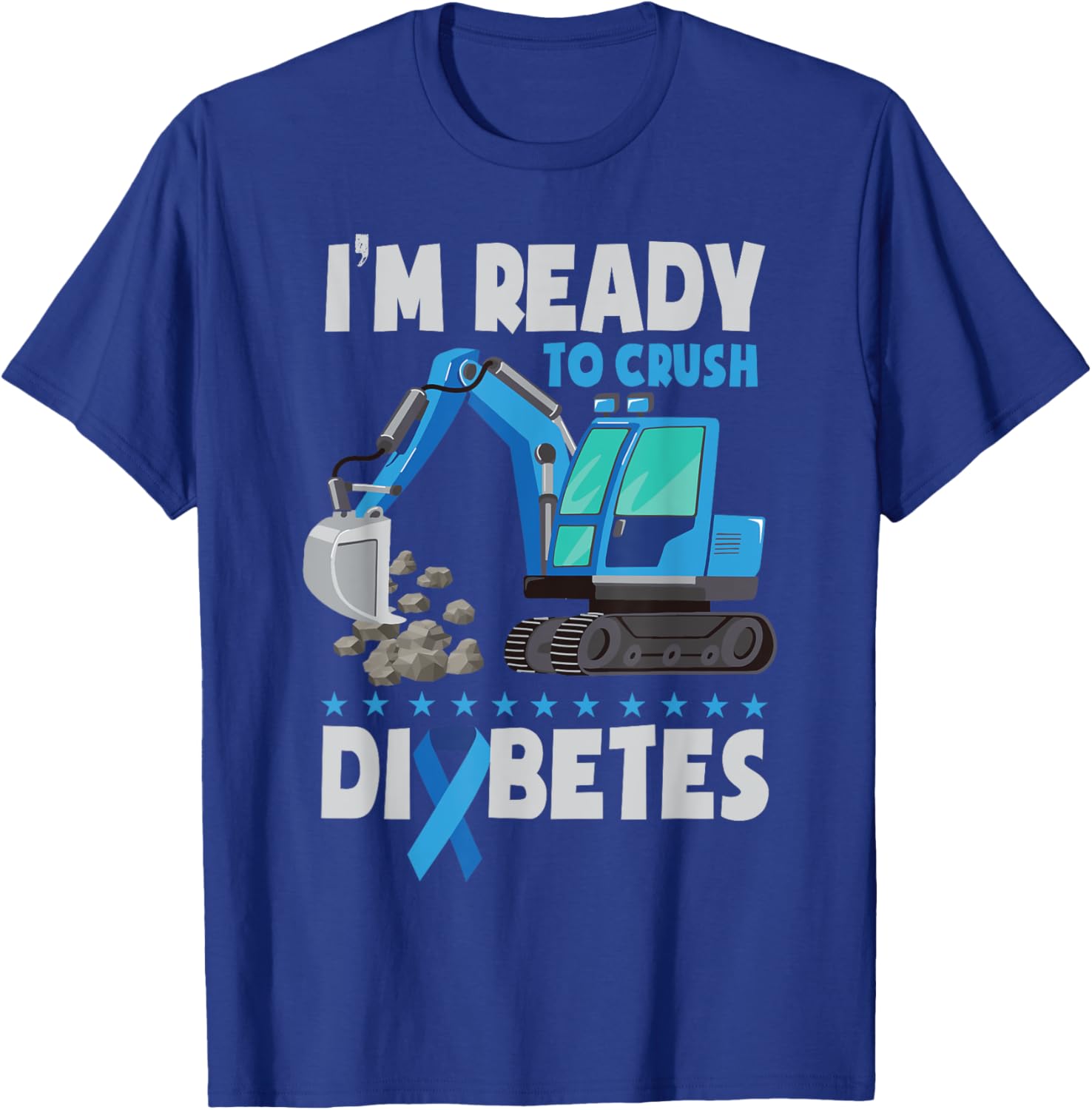 Diabetes Awareness Kids Diabetic Type 1 Diabetes T-Shirt - T-Shirt | Royal