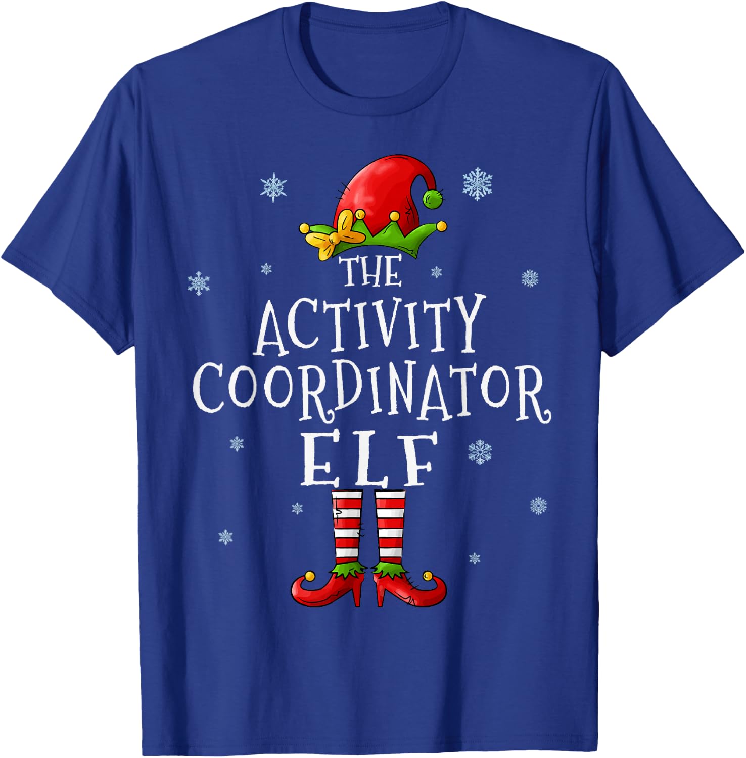Activity Coordinator Elf Funny Groupe Matching Christmas T-Shirt - T-Shirt | Royal