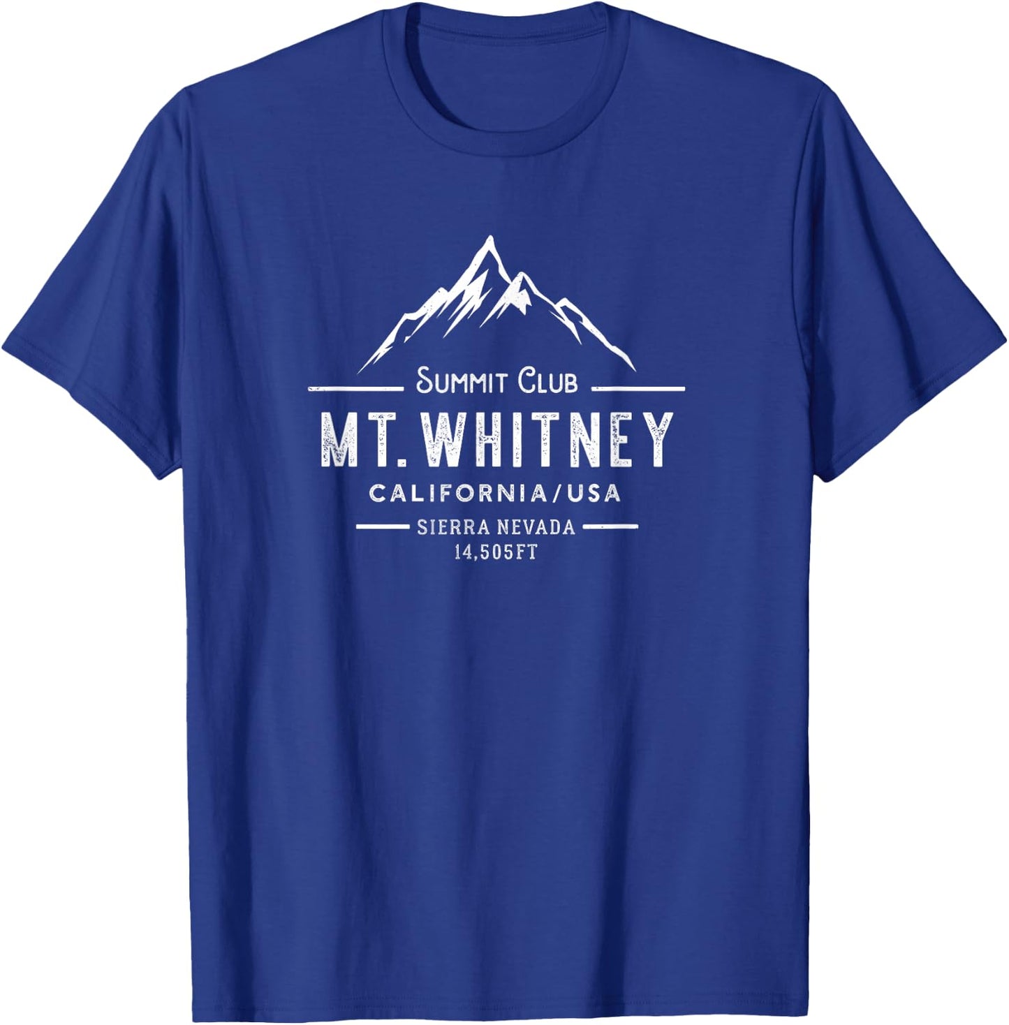 Mount Whitney summit club - California T-Shirt - T-Shirt | Royal