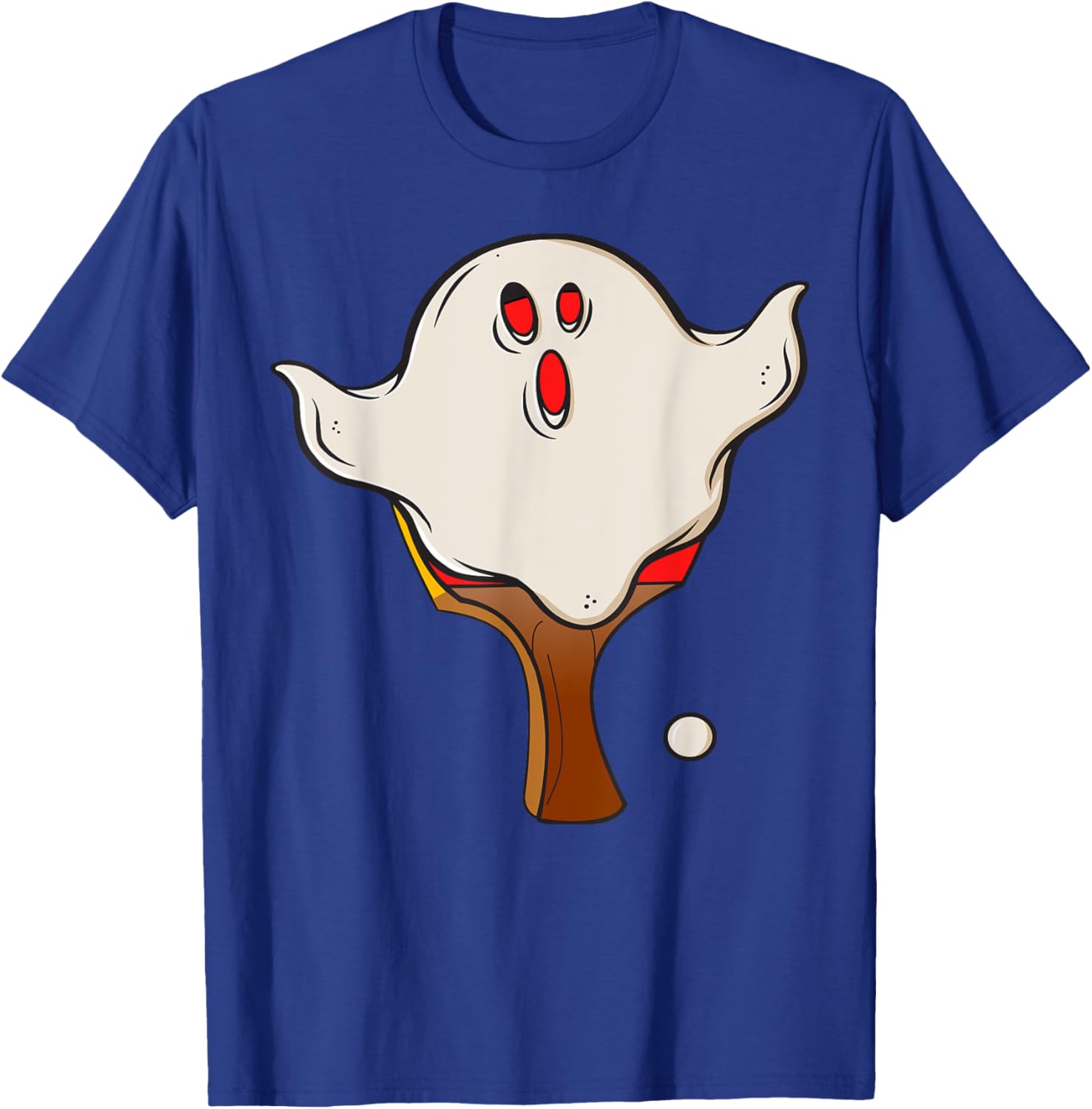Table Tennis Halloween Ghost Halloween Disguise Halloween T-Shirt - T-Shirt | Royal