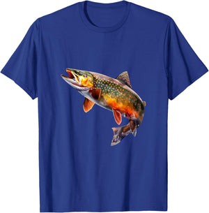 Speckled Brook trout graphic T-Shirt - T-Shirt | Royal