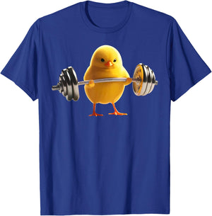 Weightlifting Chick Gym Bodybuilding Workout Fitness T-Shirt - T-Shirt | Royal