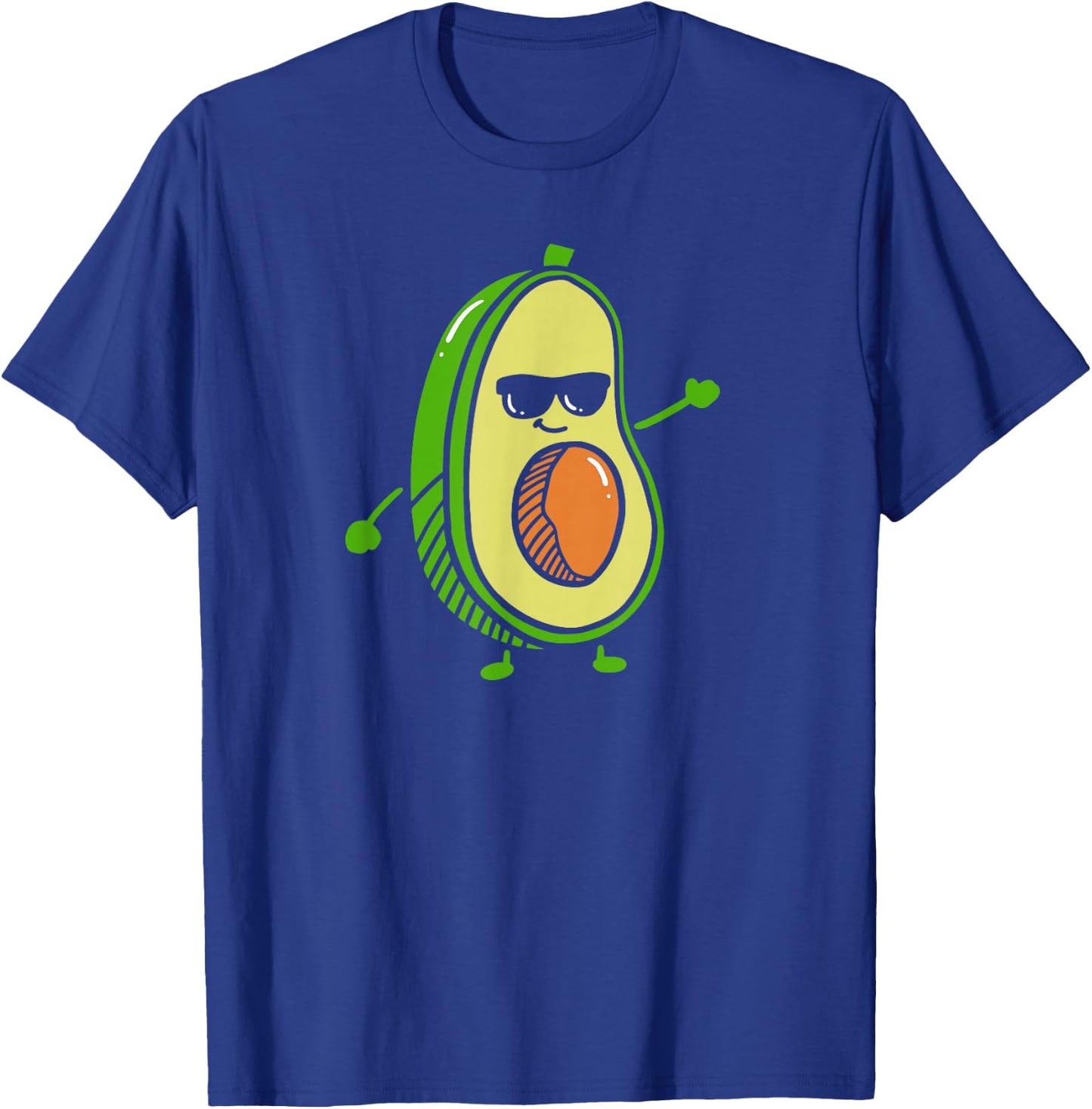 Sweet Dancing Avocado - Guacamole Avocado Graphics T-Shirt - T-Shirt | Royal