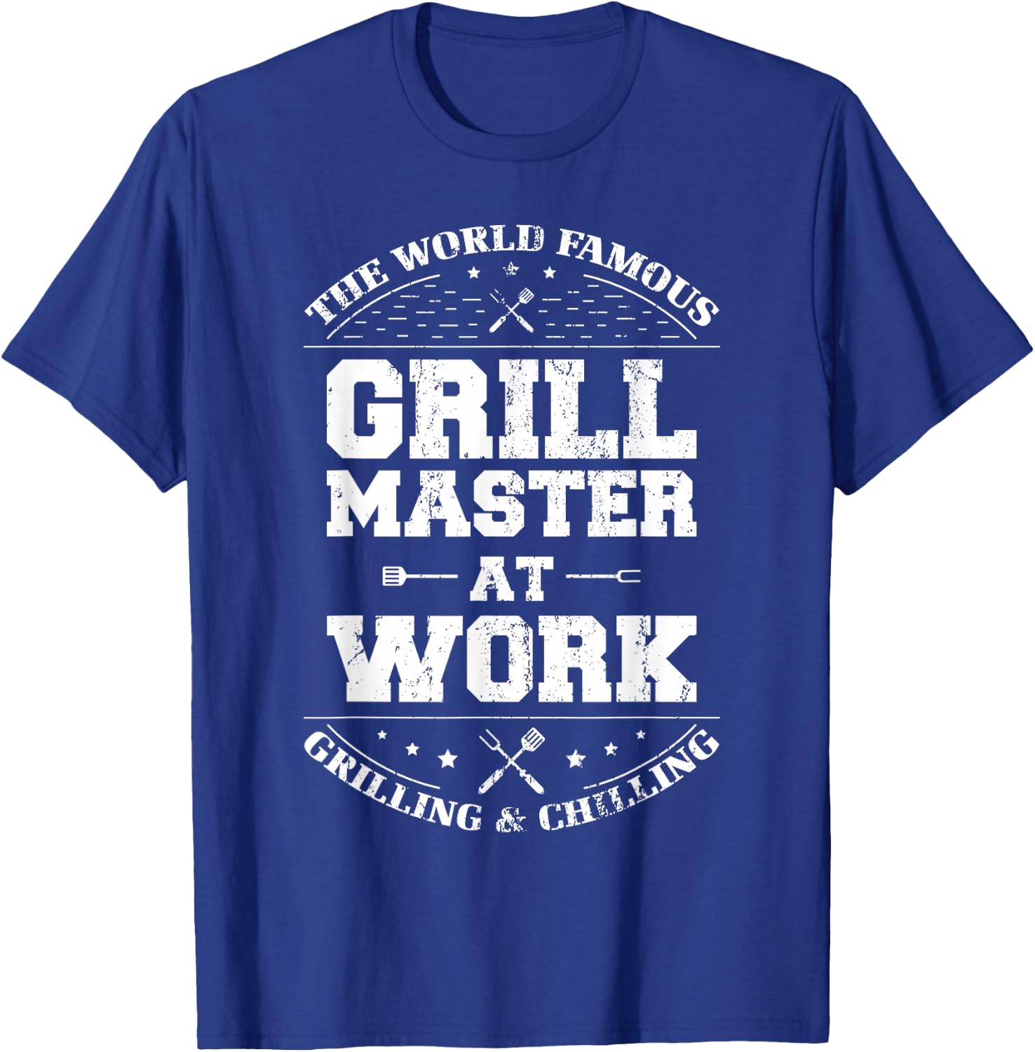 Funny Grill Master BBQ Chef Smoked Meat Lover Gift Barbecue T-Shirt - T-Shirt | Royal