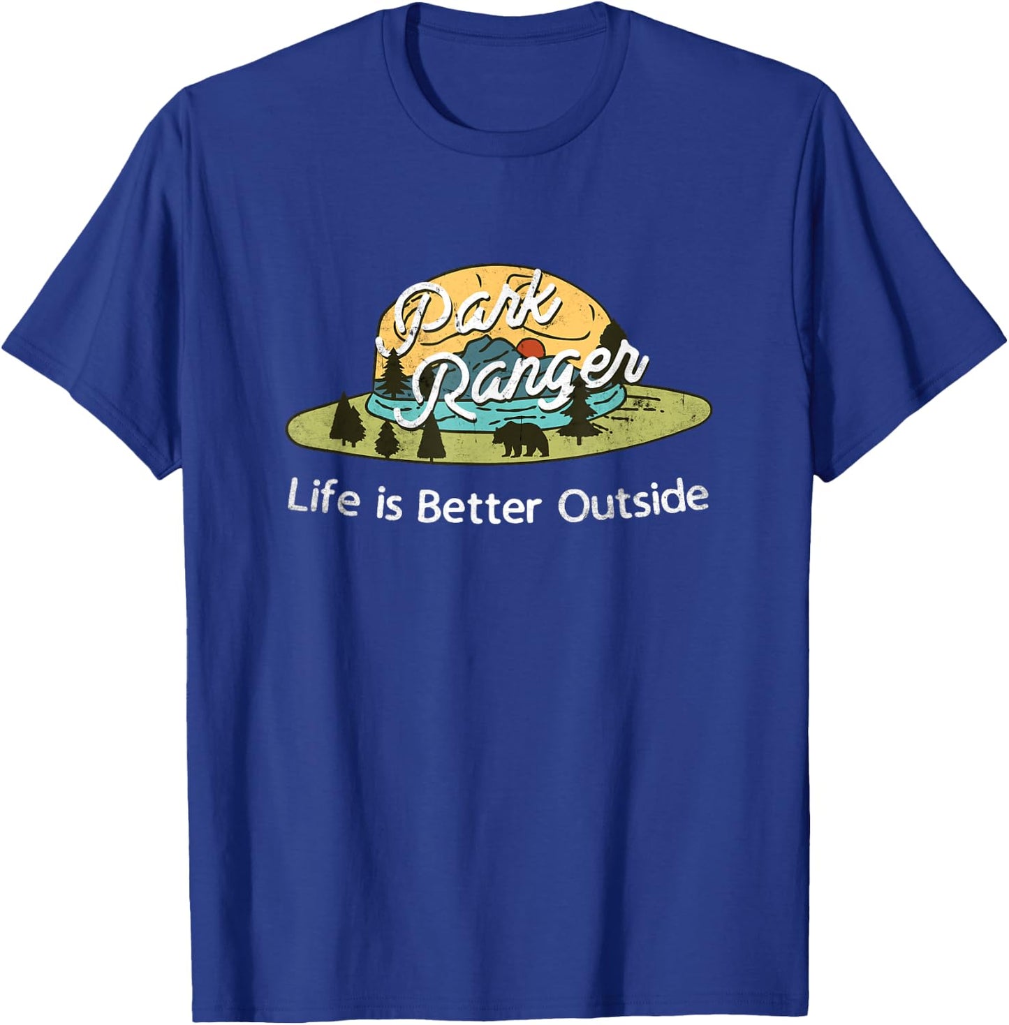 Park Ranger Shirt Supply Men's Classic Fit Black T-Shirt - T-Shirt | Royal