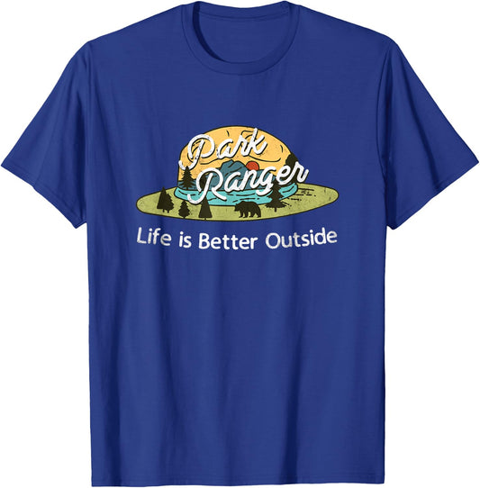 Park Ranger Shirt Supply Men's Classic Fit Black T-Shirt - T-Shirt | Royal