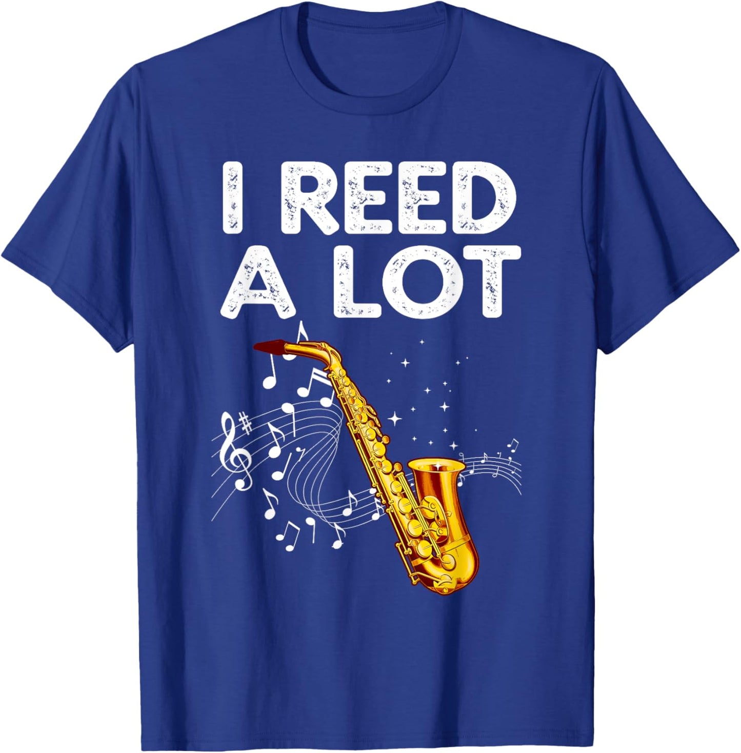 Funny Saxophone Design Women Tenor Saxophone Player T-Shirt - T-Shirt | Royal