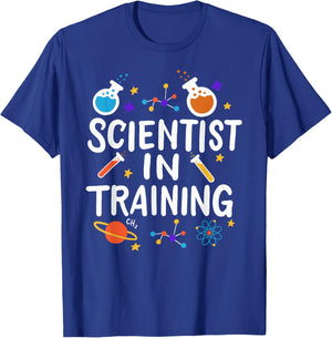 Science Kids School Studying Funny Scientist in Training T-Shirt - T-Shirt | Royal