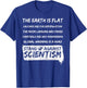 The Earth Is Flat Vaccines Are For Depopulation T-Shirt - T-Shirt | Royal