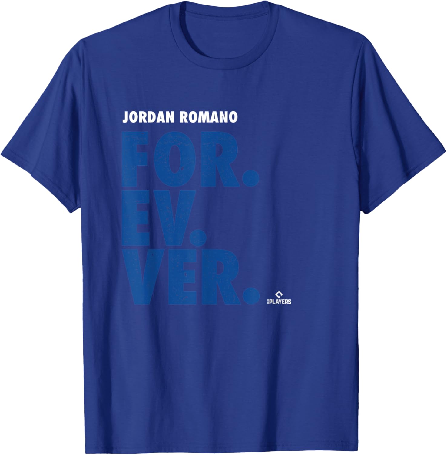 Jordan Romano Forever Baseball Jordan Romano Toronto MLBPA T-Shirt - T-Shirt | Royal