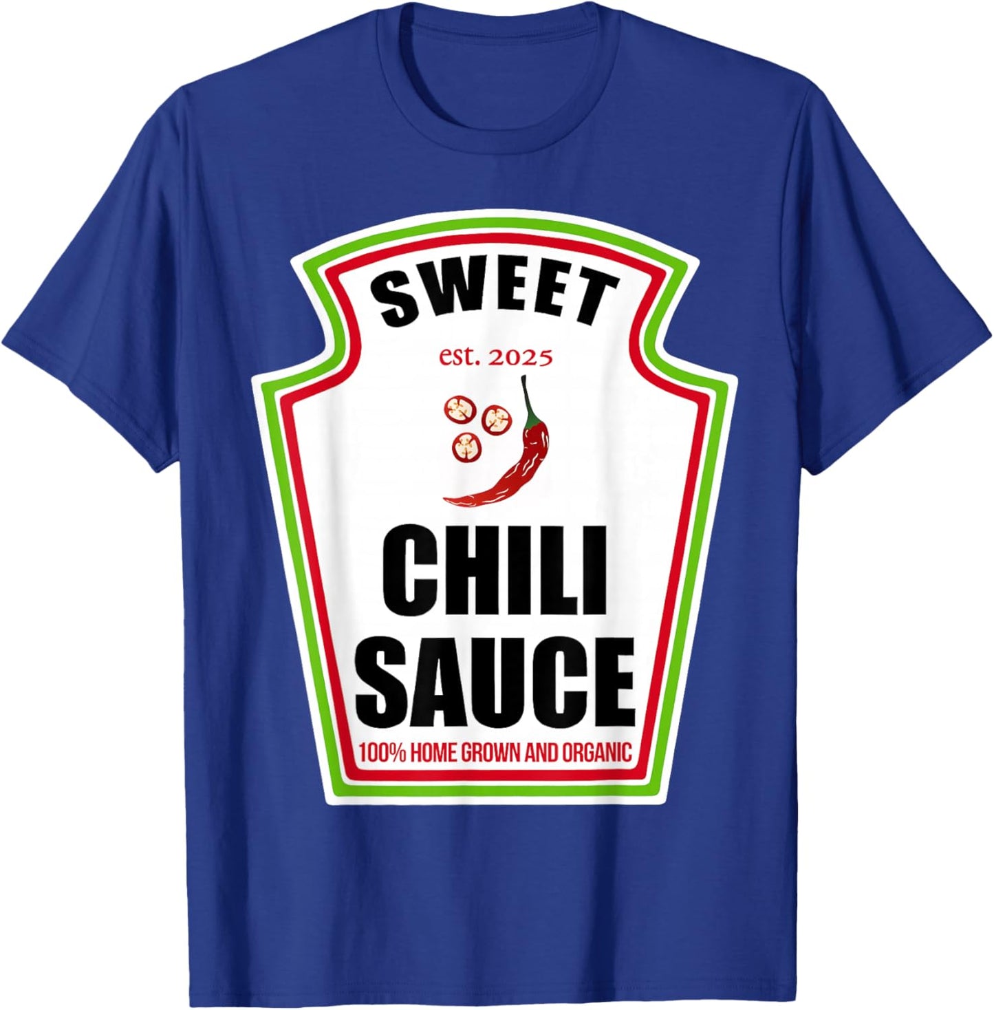 Sweet Chili Sauce Condiment Spice Costume Party Matching T-Shirt - T-Shirt | Royal