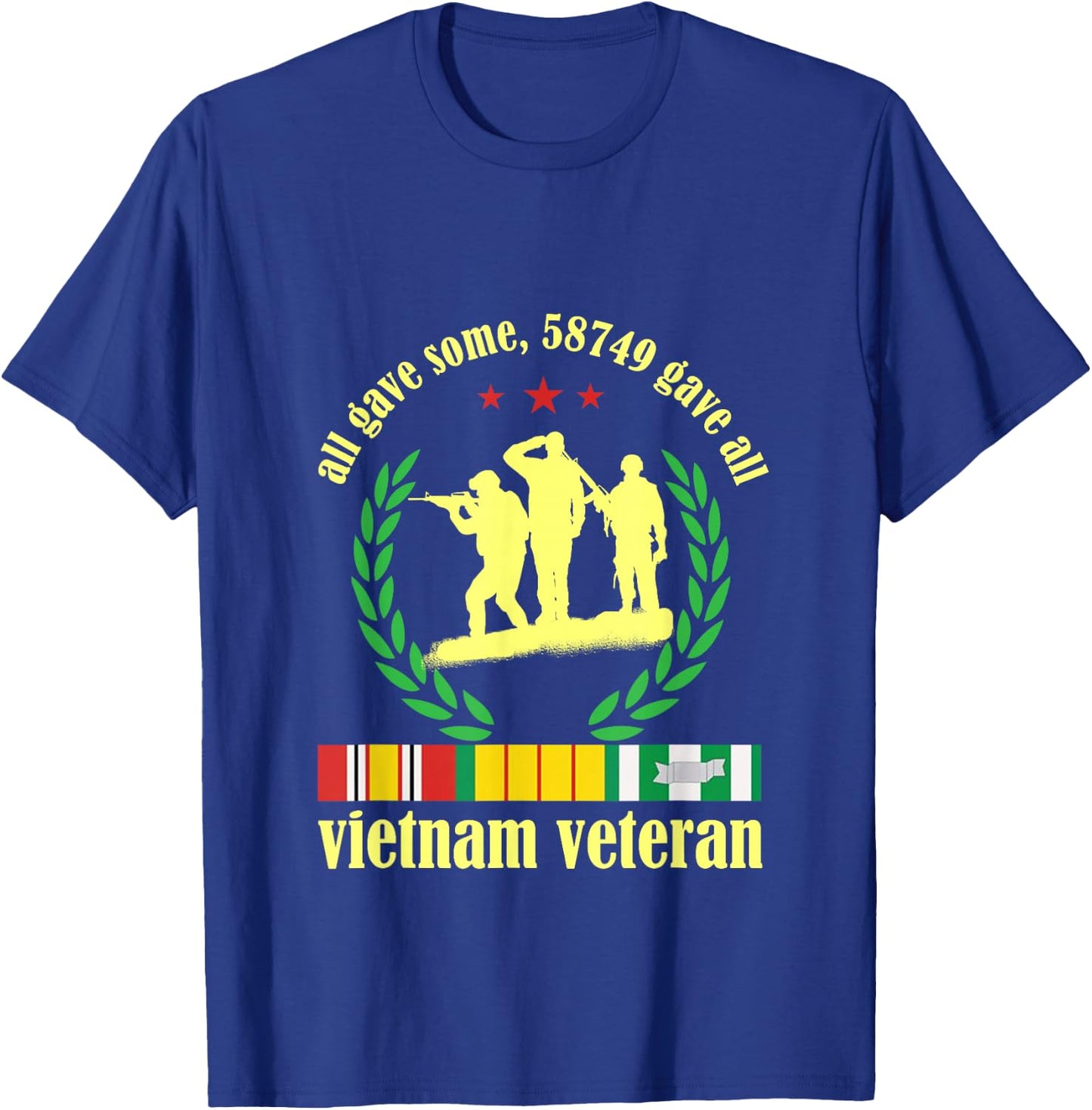 Vietnam Veteran some Gave All Nam Vet T-Shirt - T-Shirt | Royal