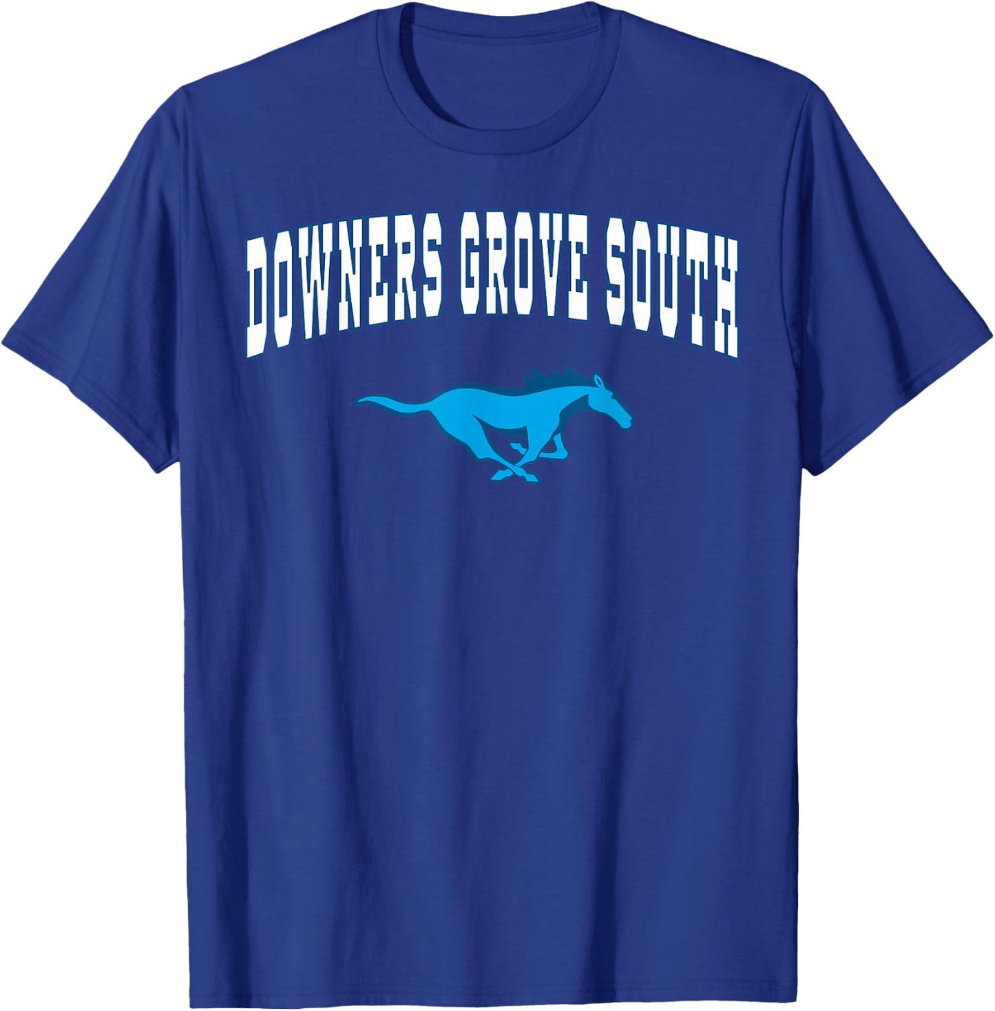 Downers Grove South High School Mustangs C2 T-Shirt - T-Shirt | Royal