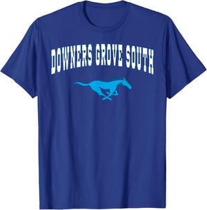 Downers Grove South High School Mustangs C2 T-Shirt - T-Shirt | Royal