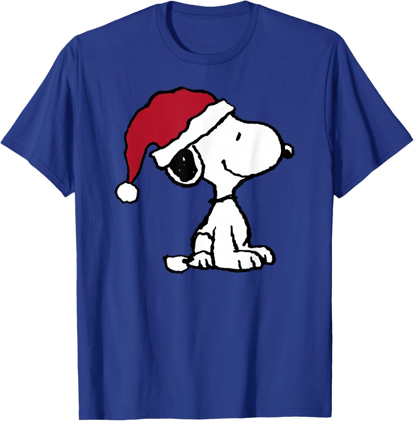 Peanuts Holiday Santa Hat Snoopy T-Shirt - T-Shirt | Royal