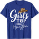Girls Trip Houston 2026 Vacation Weekend Birthday Squad T-Shirt - T-Shirt | Royal