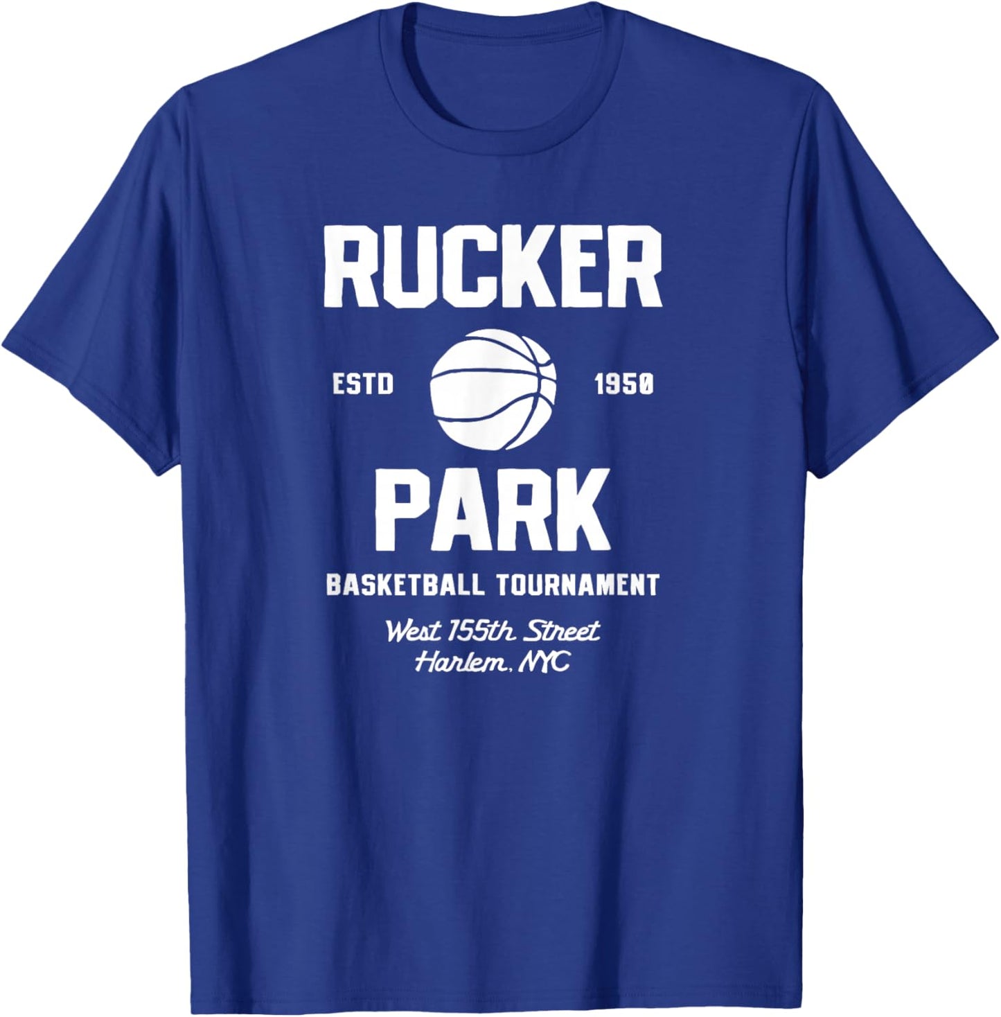 Rucker Park Basketball Tournament Harlem NYC Streetball T-Shirt - T-Shirt | Royal