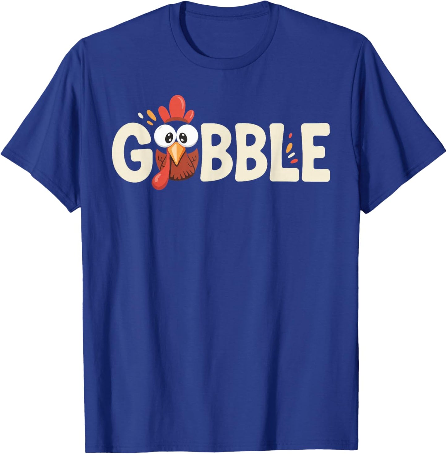 Gobble Till You Wobble Turkey Thanksgiving T-Shirt - T-Shirt | Royal