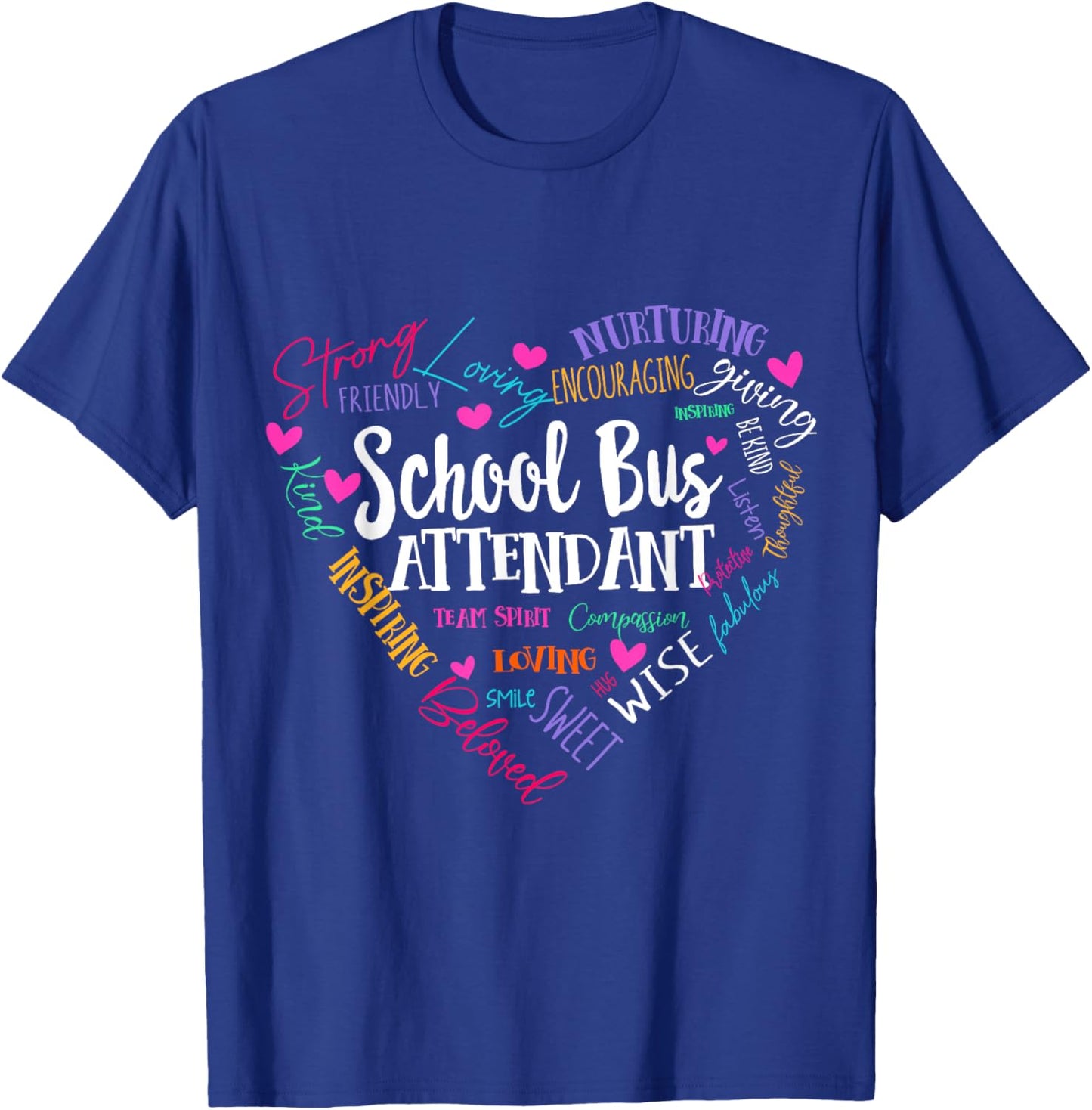 School Bus Attendant Squad Back-to-School Matching Group T-Shirt - T-Shirt | Royal