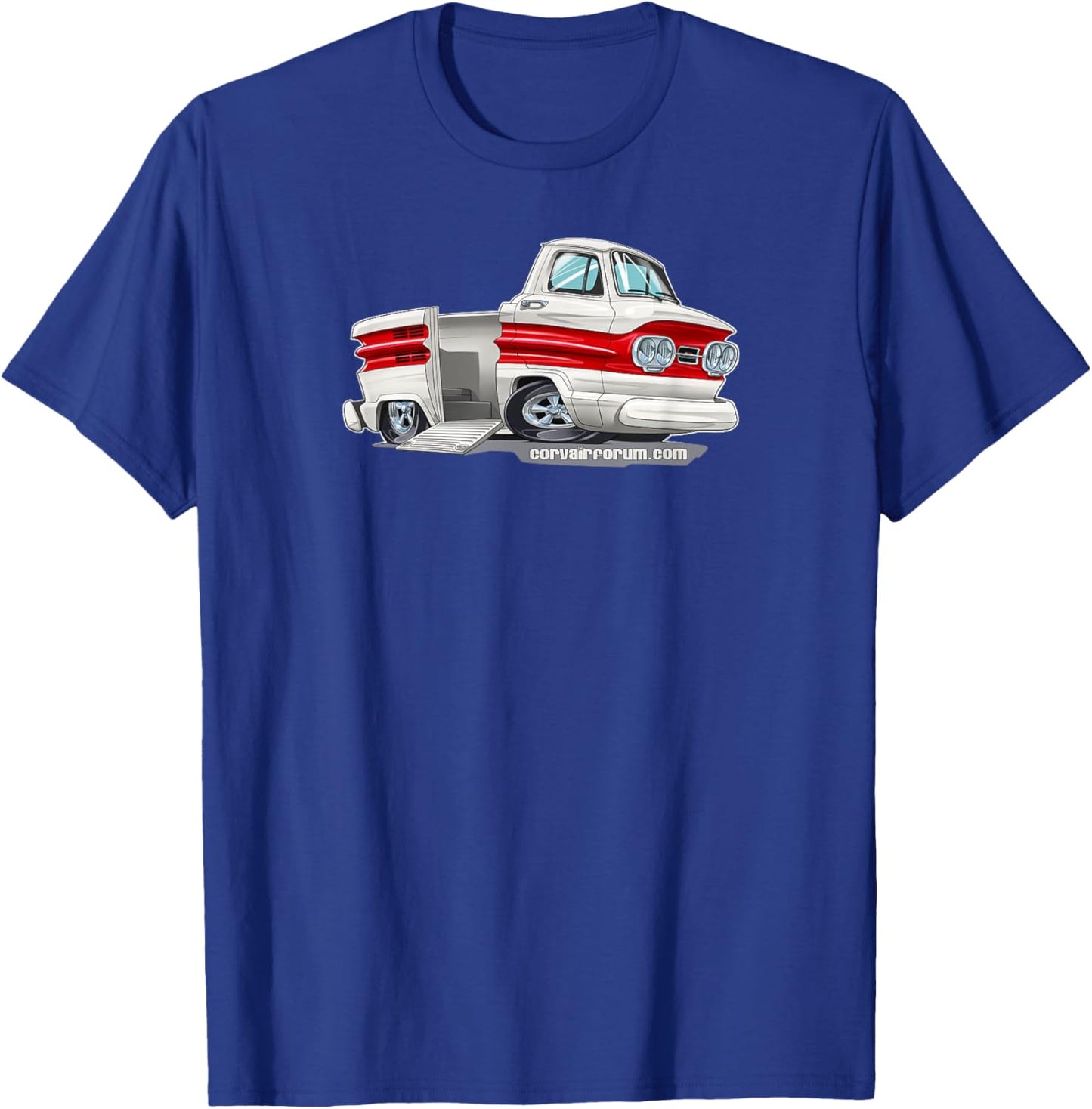 Corvair Rampside Cartoon T-Shirt - T-Shirt | Royal