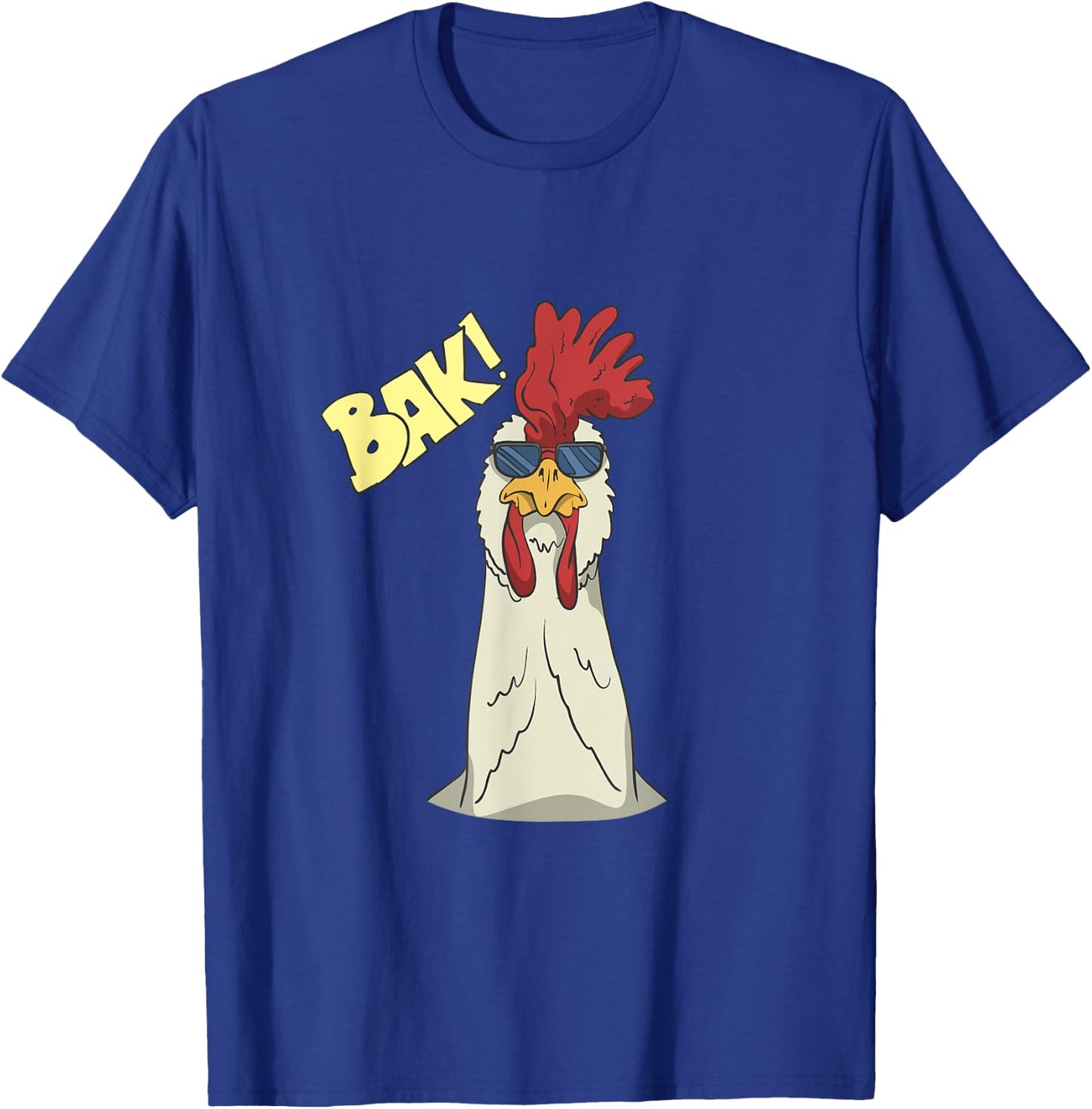 Rooster With Sunglasses T-Shirt - T-Shirt | Royal